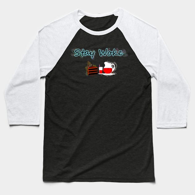 Stay Woke Baseball T-Shirt by Kuilz